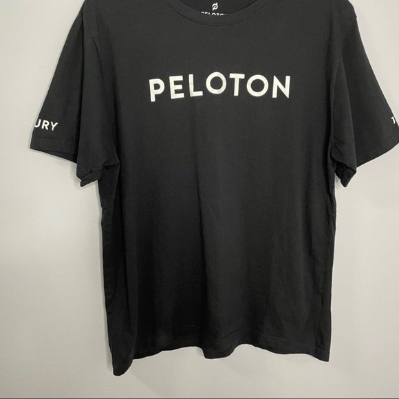 Peloton Century Club 100 Rides Black Tee Shirt - Picture 4 of 8
